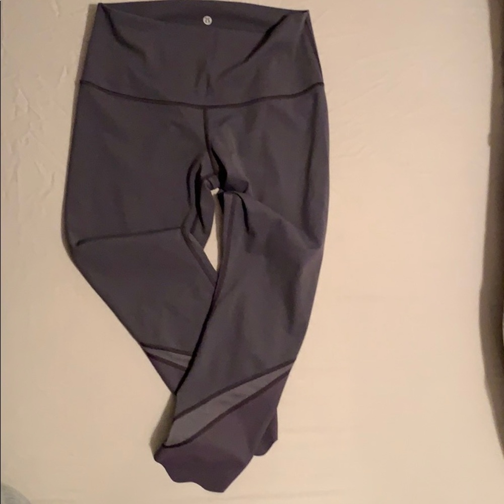 Lululemon Wunder Under Crop High Rise Scallop